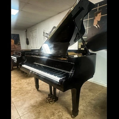 Wurlitzer Baby Grand Piano 5'2" Glossy Black Beautiful Tone - Image 1 of 4