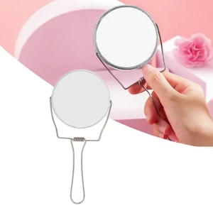 Specchio Vanity 2 Lati Rotazione 360 Gradi Telaio Alluminio Argento Vanity Mirro AP9 - Foto 1 di 22