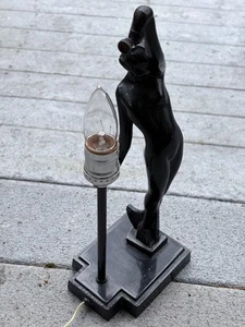 Frankart Art Deco Nude Woman Lady Dancer Slag Glass Lamp NYC. 132 Sarsaparilla - Picture 1 of 24