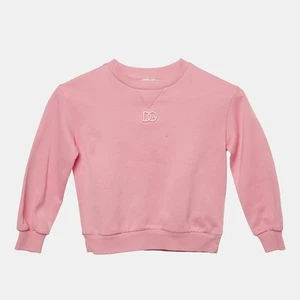 Dolce & Gabbana Kids Pink Cotton Crew Neck Sweatshirt 3 Yrs - Picture 1 of 5