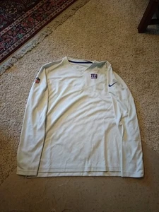 Nike New York Giants NFL On Field Dri-Fit Long Sleeve Shirt Men's Gray XL - Picture 1 of 10