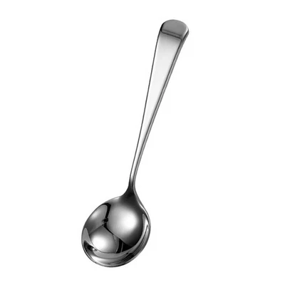  Utensili Cucina Acciaio Inox Cucchiai D'argento Cucchiaio Dal Manico Lungo - Immagine 1 di 4