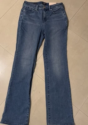 NYDJ  Blue Stretch Barbara Bootcut Jeans Size 6 NEW WITH TAGS FREE SHIP - Image 1 of 4