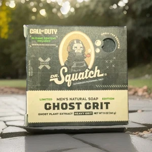 Dr. Squatch Call Of Duty Ghost Grit Soap Bar Limited Edition - Picture 1 of 8