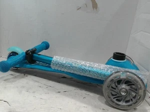 UsedVeryGood - Micro Kickboard Mini Micro Deluxe Foldable LED Scooter, Aqua - Picture 1 of 7