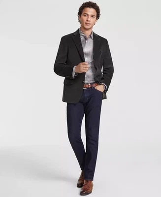 $360 Tommy Hilfiger Hombres 46L Calce Relajado Pana Traje Chaqueta Oliva Nuevo Con Etiquetas Foto 1 de 4