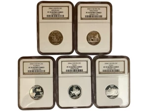 2004 S STATEHOOD SILVER QUARTER PROOF SET NGC PF70 UCAM - Picture 1 of 5