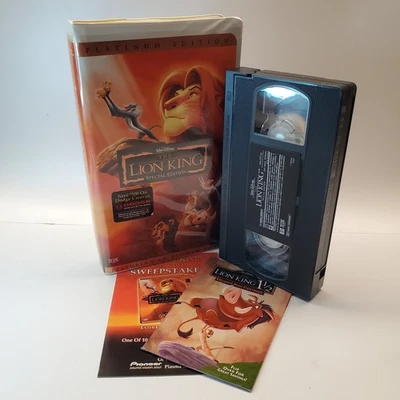 Disney The Lion King VHS Platinum Edition 2003 Special Edition Complete Inserts - Image 1 of 4