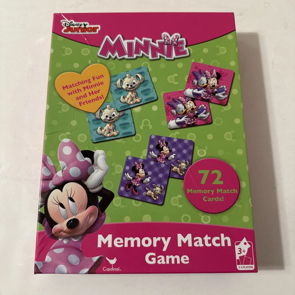 Minnie Mouse Memory Match Game by Cardinal - See Description - Ages 3+ - Image 1 of 3