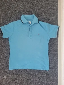 Turquoise Blue Vivienne Westwood Men's Short Sleeve Polo Shirt Size Medium - Picture 1 of 9