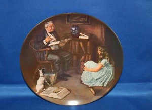 Edwin M Knowles Norman Rockwell Heritage Collectors Plate - The Storyteller 1984 - Picture 1 of 10