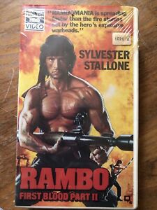 Rambo First Blood Part 2 Vhs Clamshell Sealed Video Store Display NO VHS Tape 