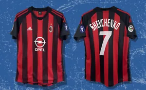 Vintage 02-03 AC Milan Home Shirt - Shevchenko #7 Short Sleeve - Picture 1 of 7