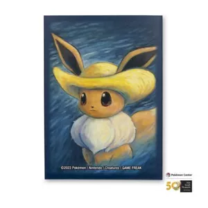 ✨ Pokémon Center × Museo Van Gogh: Manicotti per carte cappello di paglia ispirato a Eevee (65) ✨ - Foto 1 di 2