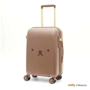 Miffy Carry-on Spinner Suitcase Face Design Brown Boris Face Version 30L Bag NEW - Picture 1 of 8