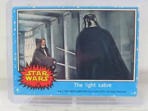 Star Wars 1977 Topps Card Blue Series 1 The light sabre Card No. 45 💥💥💥 - Picture 1 of 2