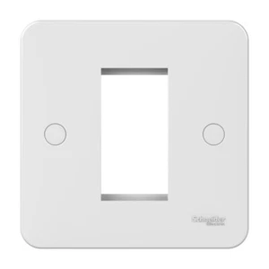 Placa Euro Schneider Lisse 1 Velocidad 1 Módulo Blanco Moldeado GGBL8050 - Imagen 1 de 1