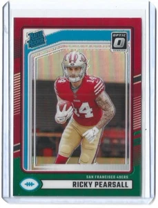 Ricky Pearsall 2024 Donruss #318 Optic Rated Rookies Preview Red and Green - Bild 1 von 2