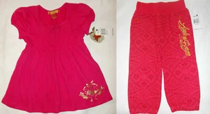 APPLE BOTTOMS Girls S 7  SET Pink Shirt top and Pink Jogger Pants NWT Small 7 - Picture 1 of 1