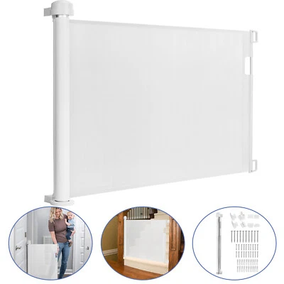 Treppengitter Absperrgitter Ausziehbar Türschutzgitter Treppenschutzgitter Weiß - Bild 1 von 4