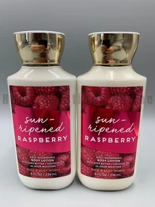 Bath & Body Works Sun Ripened Raspberry Bodylotion Full Size S/2 #9076 - Bild 1 von 1