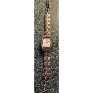 Brighton Women's Toledo Watch Silver Gold Tone T-Bar Clasp Decorative Band - Picture 1 of 7