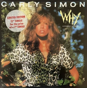Carly Simon - Why (12") (VG-EX/VG+) - Picture 1 of 1