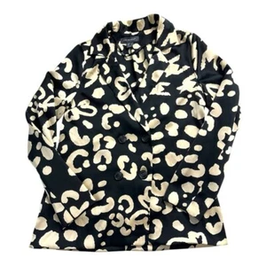 Blazer doppiopetto donna Primark taglia 4 raso stampa leopardata blazer nuovo senza etichette - Foto 1 di 10