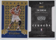 2015-16 Panini Excalibur Crusade Blue /199 Tim Duncan #7 HOF