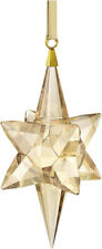 SWAROVSKI STAR 3D ORNAMENT GOLDTONE LARGE#5301220 BRAND NEW IN BOX CHRISTMAS F/S