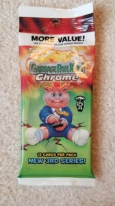 🔥2020 Topps Chrome Garbage Pail Kids Series 3 Cello Pack New Sealed In Hand🔥 - Picture 1 of 2