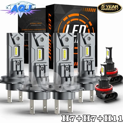 For Ram ProMaster 1500 2500 3500 2014-2022 LED Headlight +Fog Lights Bulbs Combo Foto 1 de 4