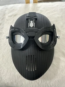 Marvel Spider-Man Far From Home Stealth Suit Black Mask W/ Movable Eye Lids Cool - Picture 1 of 6