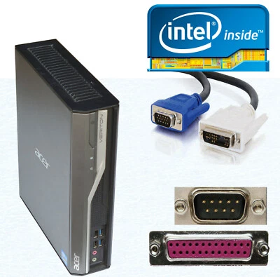 Más Pequeño Ordenador Acer Veriton L4620G 64-BIT F Windows XP RS-232 Lpt - Imagen 1 de 4