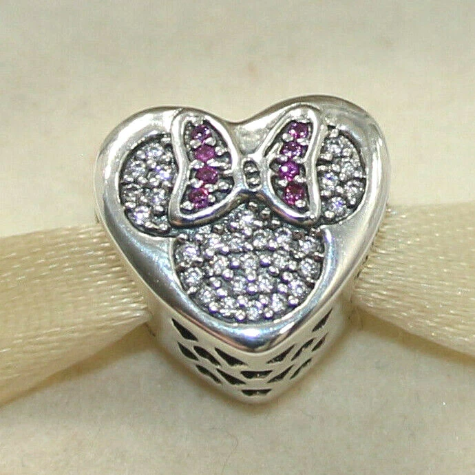 Authentic PANDORA Charm S925 Ale Disney Mickey and Minnie True Love 792050CZ C24