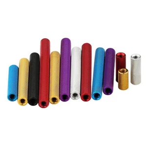 M3 / OD 5mm Aluminum Knurled Standoff Spacers Round Threaded Sleeving Connector - Picture 1 of 5