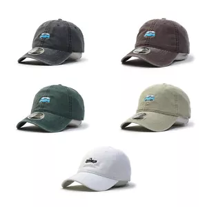 Embroidered Vintage Washed Dyed Cotton Twill Low Profile Baseball Hat - Picture 1 of 20