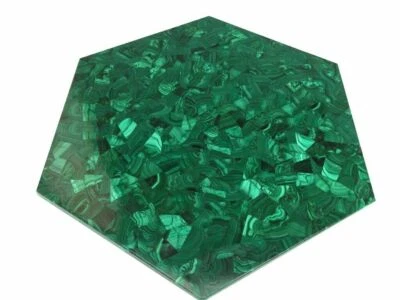 18'' Marble Dining Coffee Room Home Decor Inlay green Malachite Mosaic V1 - Image 1 of 4