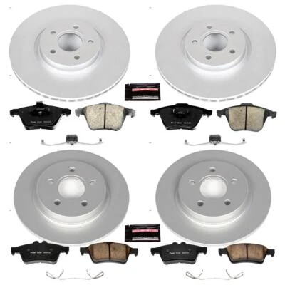 PowerStop Disc Brake Kit - Front and Rear - Fits Volvo C70 2006-2013, Volvo S40 Foto 1 de 4