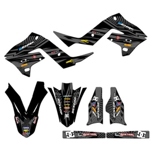 2003-2008 fits POLISPORT RESTYLE KX 250 MAYHEM Black Senge Graphics Kit - Picture 1 of 10