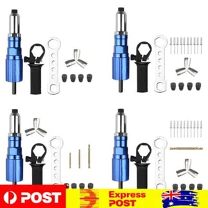 Electric Rivet Gun Adapter Blind Rivet Drill Converter Insert Tool - Picture 1 of 15