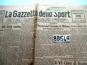 GAZZETTA DELLO SPORT 26 4 1922 VI GIRO DI ROMAGNA CALCIO LOTTA BOXE (8BIS4A) - Foto 1 di 5