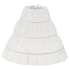 Tutu Skirt 3 Hoops Princess Skirt Skirt Petticoat White Lace Flower Crinoline