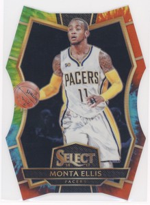 MONTA ELLIS 2016-17 PANINI SELECT TIE-DYE DIE-CUT PRIZM #14/25