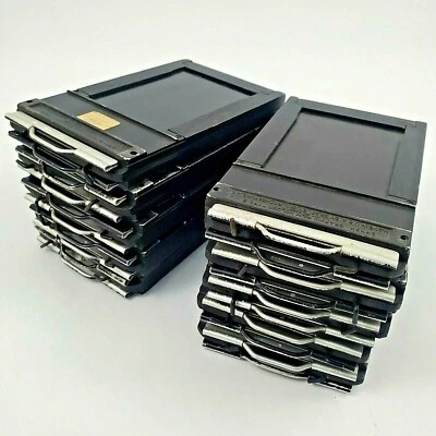 Vintage Graflex TEN 2.25 x 3.25 Type 5 Film Holders & TWO FOTAC Cut Film Holders - Image 1 of 4