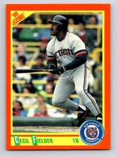 1990 Score Rookie & Traded Cecil Fielder Detroit Tigers #9T