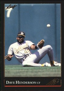 1992 (ATHLETICS) Leaf Black Gold #232 Dave Henderson