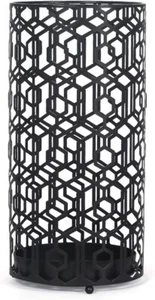 Metal Umbrella Stand for Entryway Black Round Umbrella Holder Porta Ombrello - Picture 1 of 8