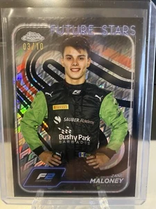 2024 Topps Chrome Logofractor Formula 1 F1 Zane Maloney Future Stars BLACK /10 - Bild 1 von 2