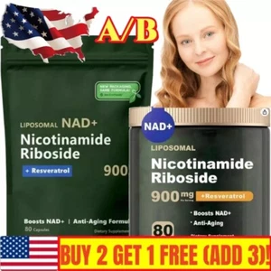 NAD+ Suplemento para enfoque energético antienvejecimiento y nicotinamida ribósido resveratrol - Imagen 1 de 10